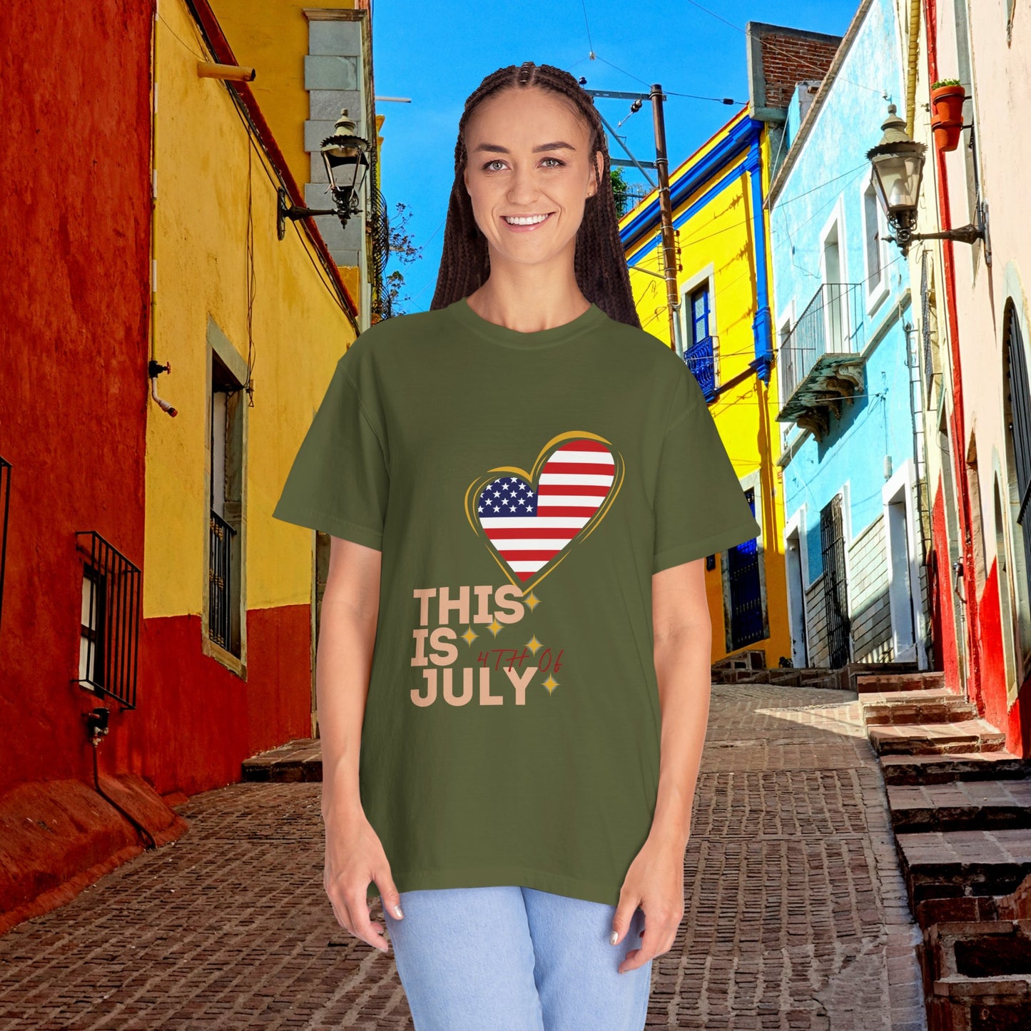 Fresh and soft T-shirt, ideal for celebrating Independence Day