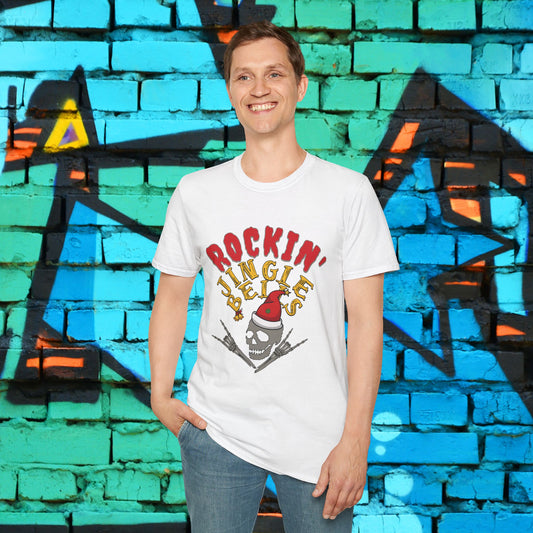 Rockin' Jingle Bells T-Shirt — Christmas Rock Band Holiday Tee