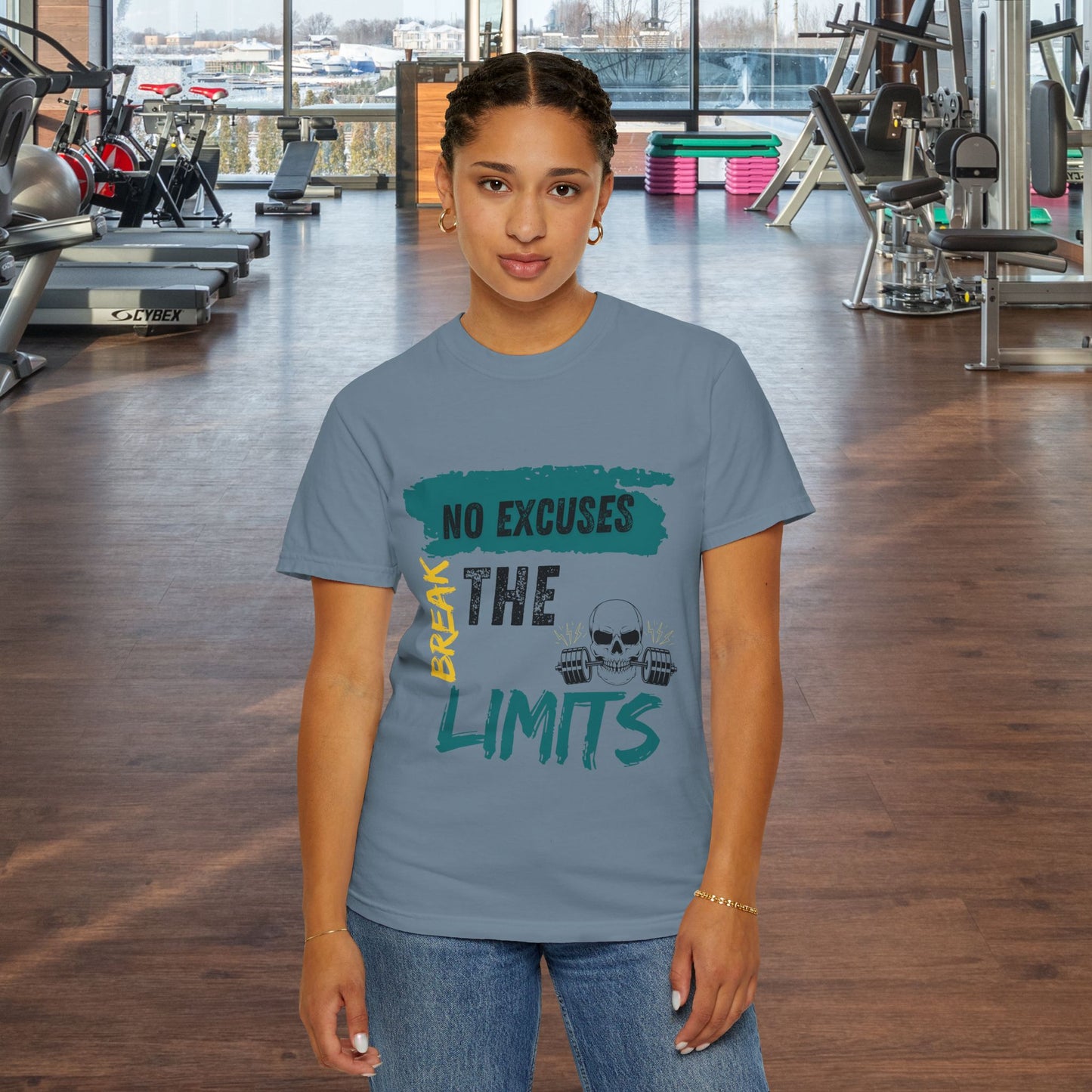 Motivational Unisex T-shirt - No Excuses, Break Your Limits