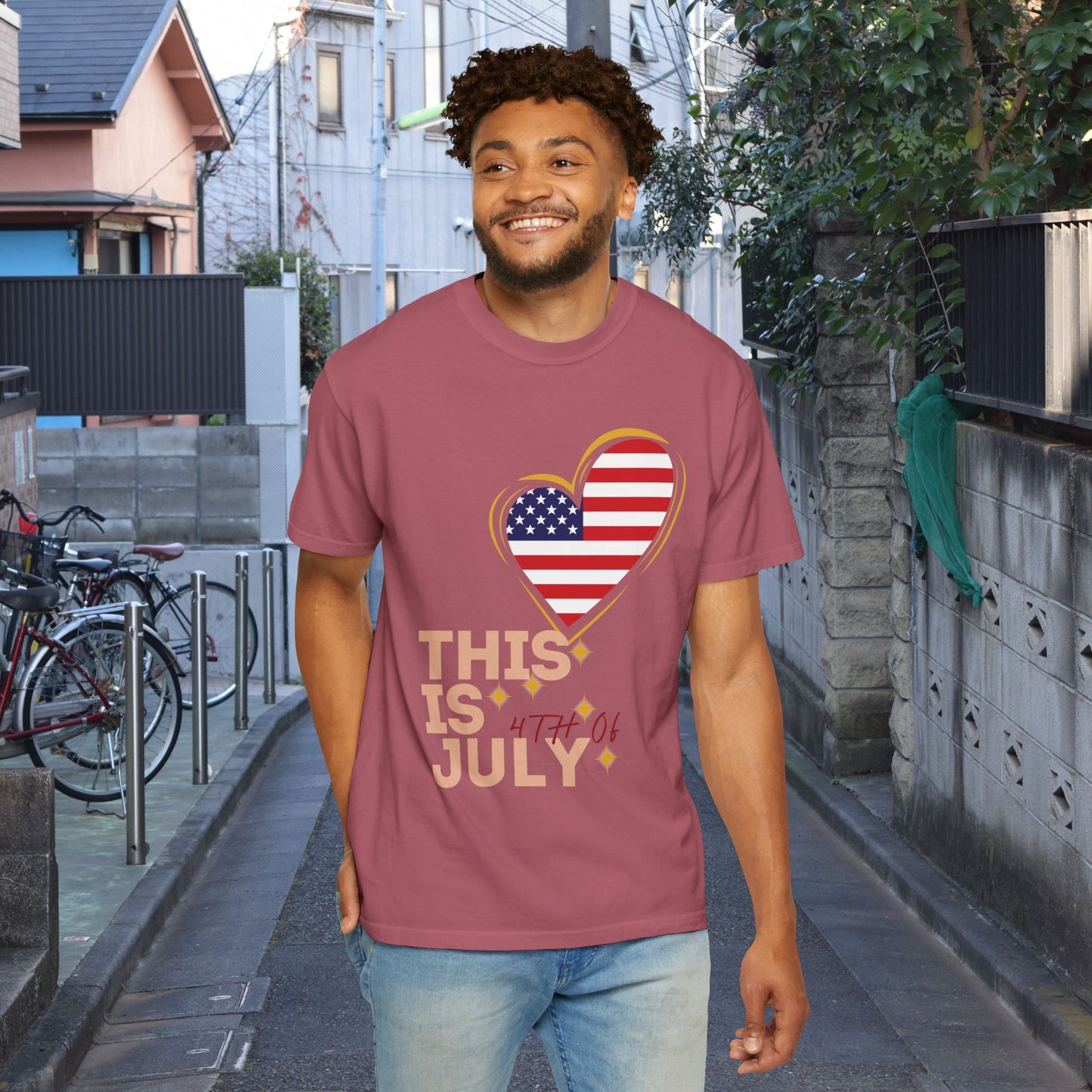 4th of July Patriotic T-Shirt — Independence Day American Flag Tee