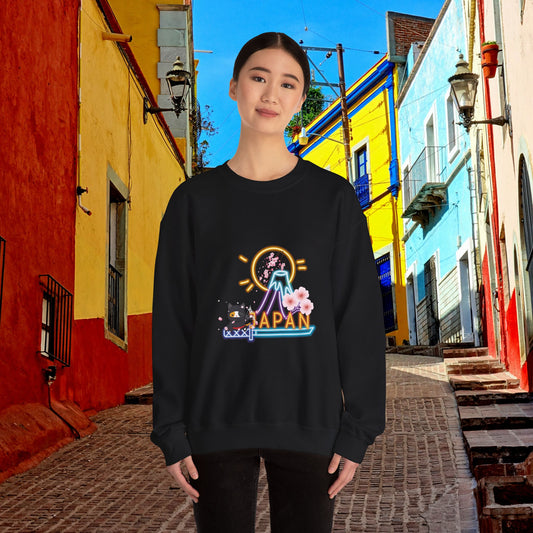 Beautiful, soft, and cozy sweatshirt with a lovely design evoking the beautiful culture of Kawaii of Japan.