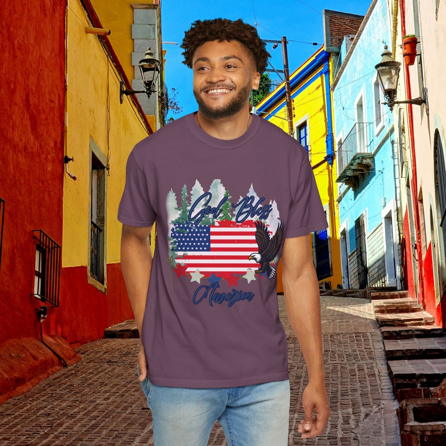July 4th Patriotic T-Shirt — Independence Day American Flag Tee