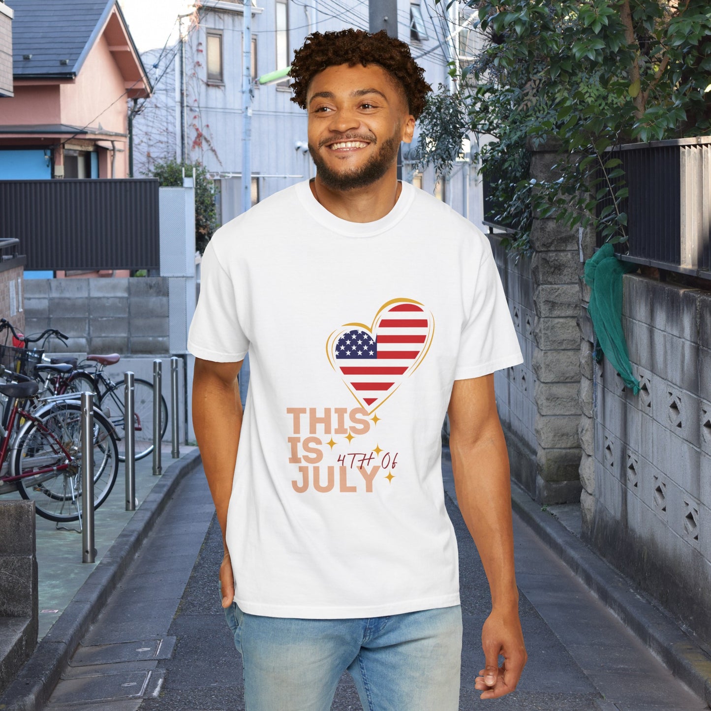 Fresh and soft T-shirt, ideal for celebrating Independence Day