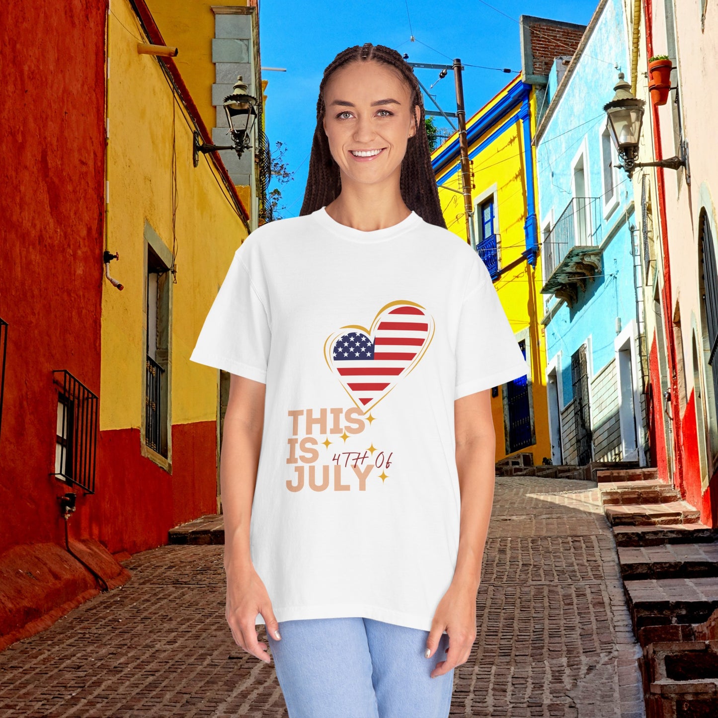 Fresh and soft T-shirt, ideal for celebrating Independence Day