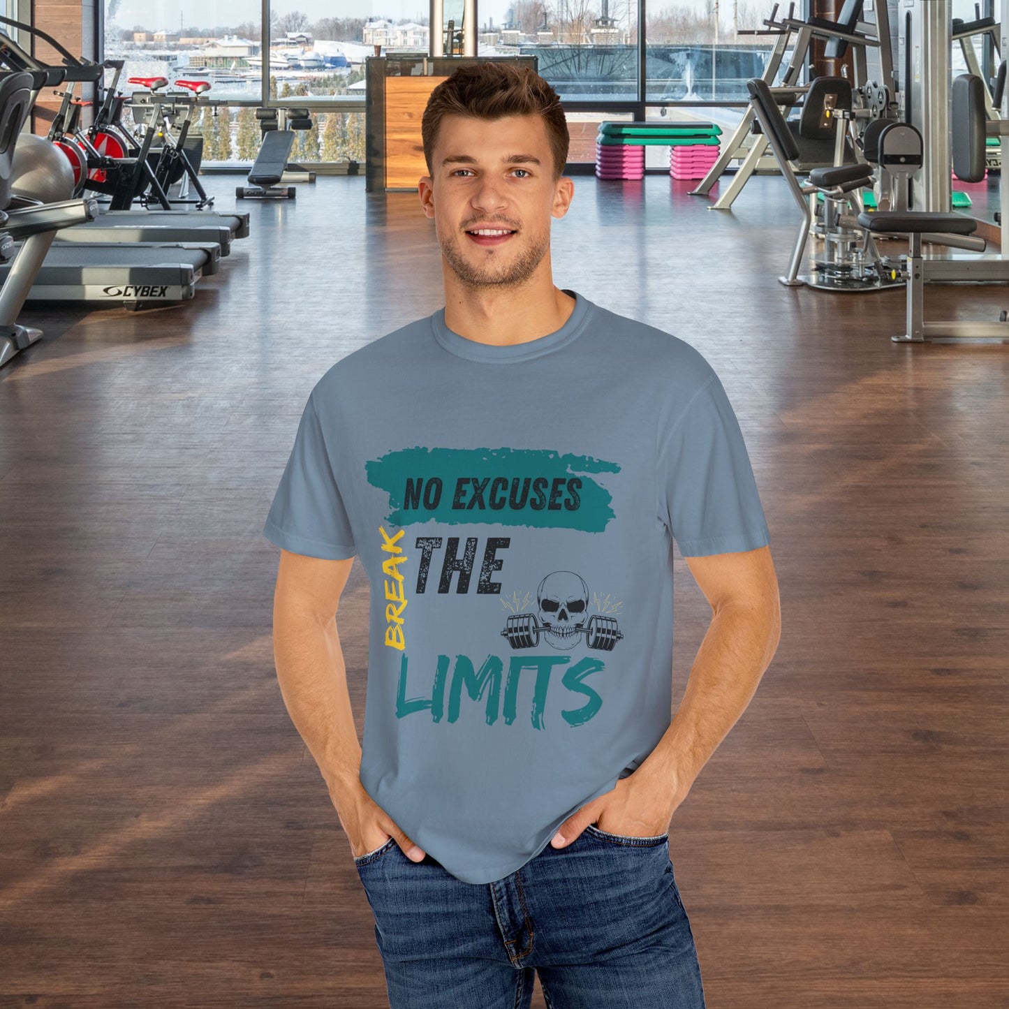 Motivational Unisex T-shirt - No Excuses, Break Your Limits