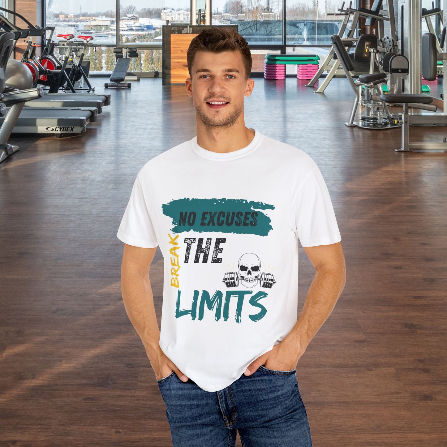 Motivational Unisex T-shirt - No Excuses, Break Your Limits